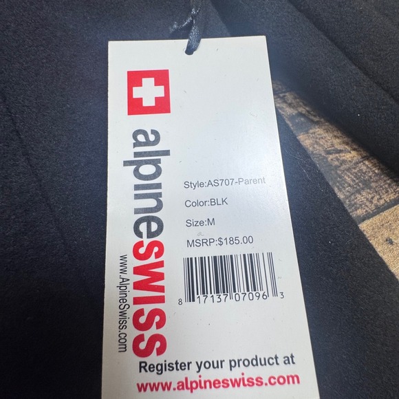 Alpine Swiss Women's Black Wool Blend Coat Style AS707 Parent Size M MSRP - Picture 2 of 9